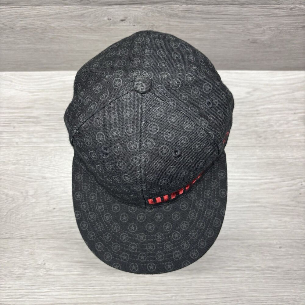 RARE Converse Dwyane Wade Snapback Hat Vintage Black Red Jordan Tag Size M - Picture 6 of 11